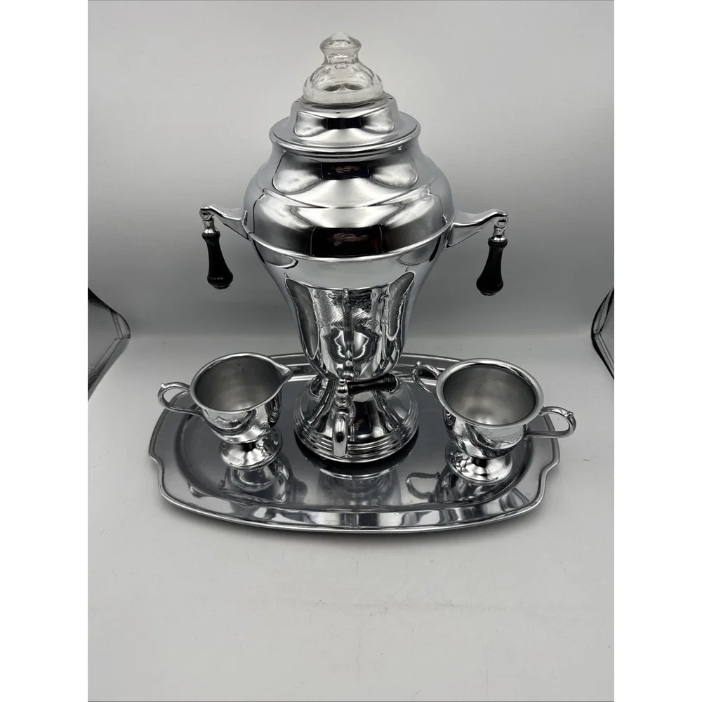 Vintage 1930's Lehman Bros. #70 Kromaster Coffee Perculator 4 Piece Set Complete
